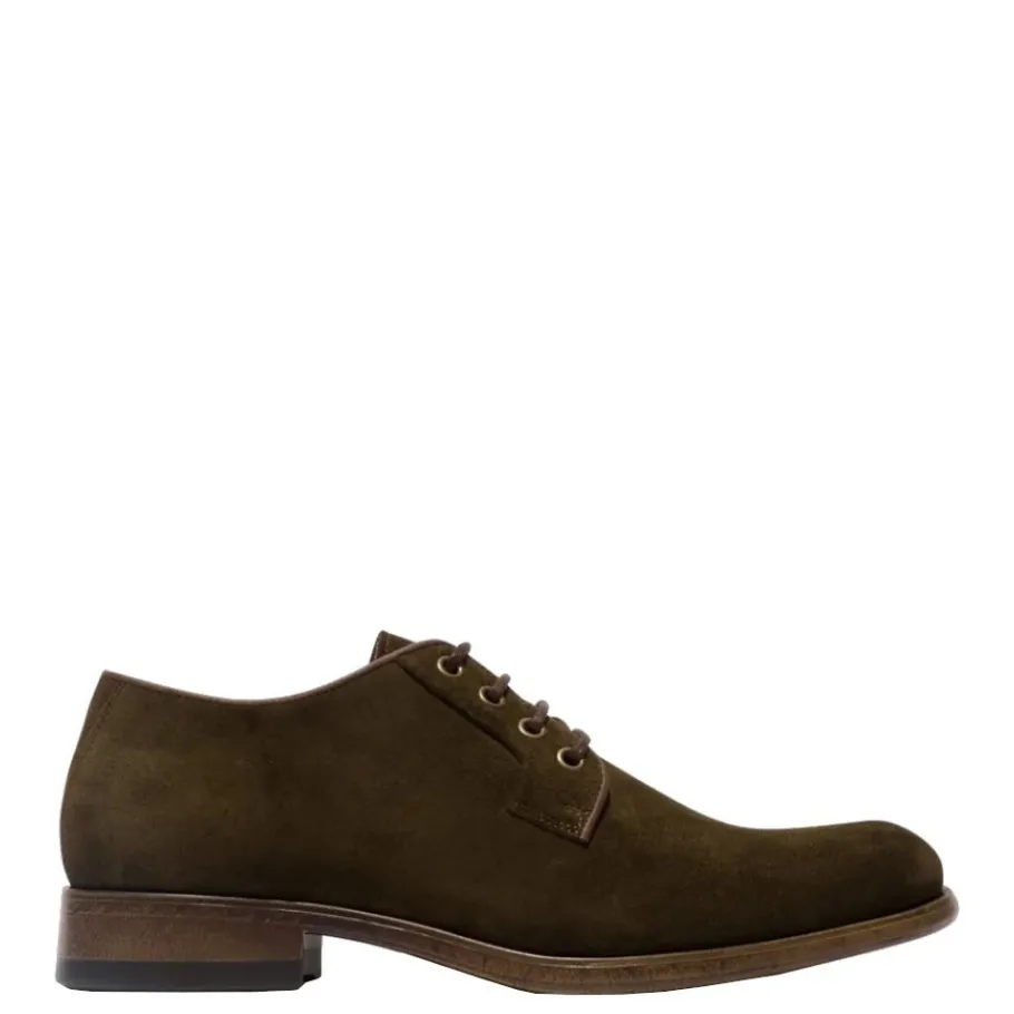 Discount Półbuty męskie Fly London MASO 957 skórzane zielony P144957002 Męskie Półbuty