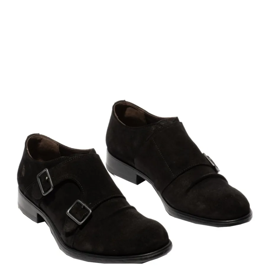 Best Półbuty męskie Fly London MAXO 145 skórzane czarny P145145003 Męskie Półbuty
