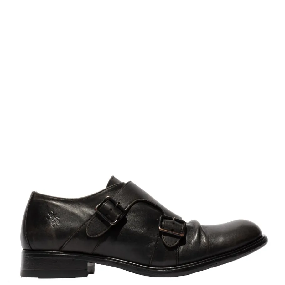 New Półbuty męskie Fly London MAXO 145 skórzane czarny P145145000 Męskie Półbuty