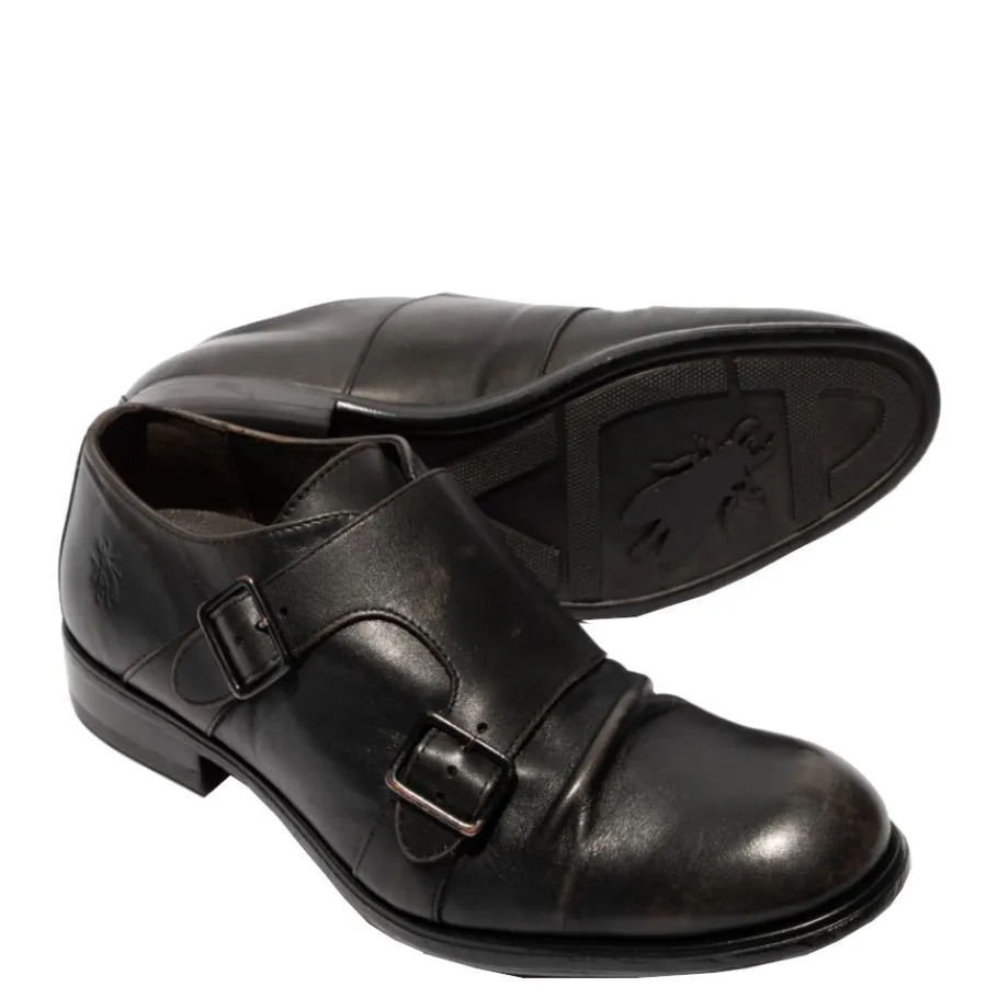 New Półbuty męskie Fly London MAXO 145 skórzane czarny P145145000 Męskie Półbuty