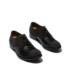 Sale Półbuty męskie Fly London MECU 746 skórzane czarny P144746002 Męskie Półbuty