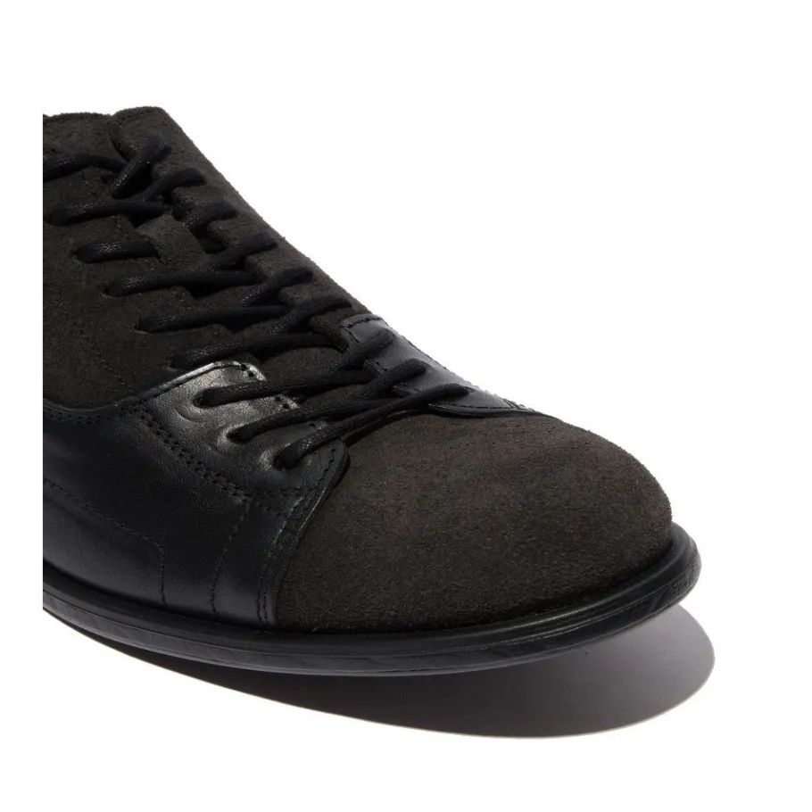 Sale Półbuty męskie Fly London MECU 746 skórzane czarny P144746002 Męskie Półbuty