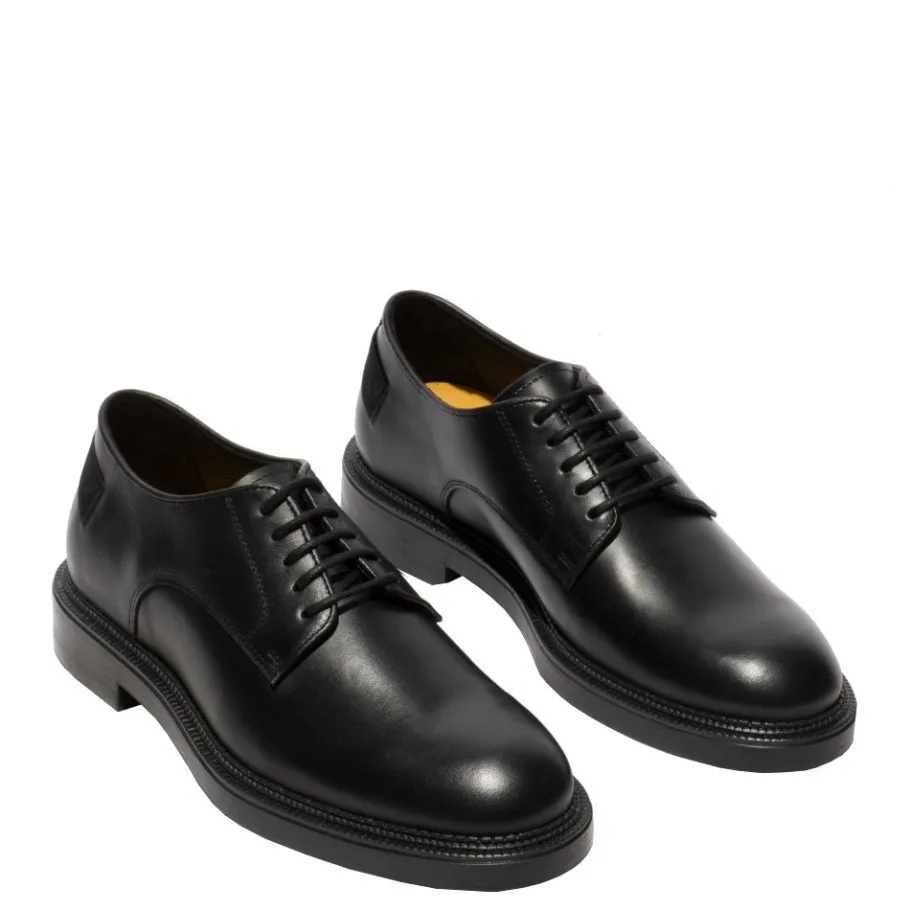 Outlet Półbuty męskie Fly London VERN 999 skórzane czarny P144999000 Męskie Półbuty