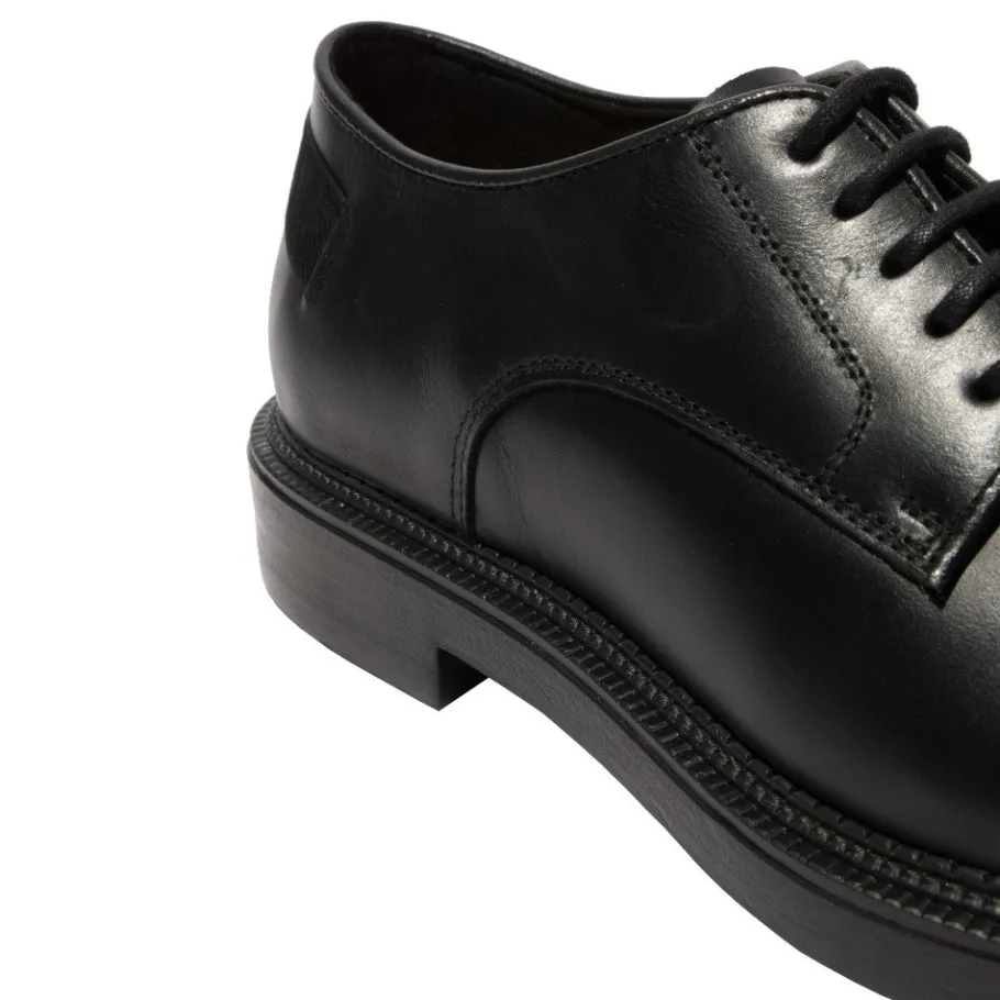 Outlet Półbuty męskie Fly London VERN 999 skórzane czarny P144999000 Męskie Półbuty