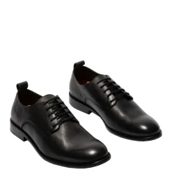 Best Półbuty męskie Fly London WAZU 076 skórzane czarny P145076000 Męskie Półbuty