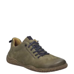 Outlet Półbuty męskie Josef Seibel Wallace 04 skórzane zielony 20704 TE869 630 Męskie Półbuty
