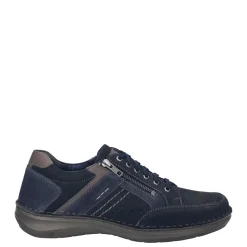 Sale Półbuty męskie Josef Seibel NEW ANVERS 87 skórzane niebieski 44987 TE071 506 Męskie Półbuty