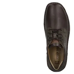 Outlet Półbuty męskie Josef Seibel NEW ANVERS 06 skórzane brązowy 44906 049 330 Męskie Półbuty