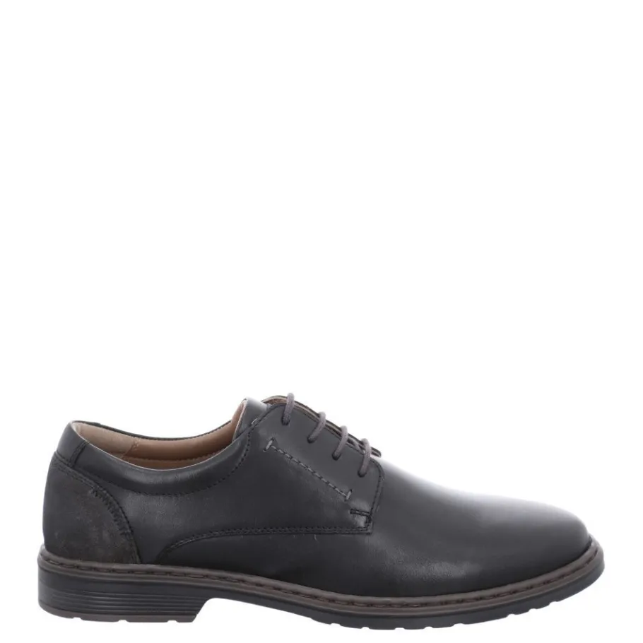 Discount Półbuty męskie Josef Seibel ALASTAIR 01 skórzane czarny 42801 860 100 Męskie Półbuty