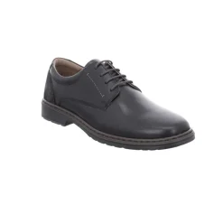 Discount Półbuty męskie Josef Seibel ALASTAIR 01 skórzane czarny 42801 860 100 Męskie Półbuty