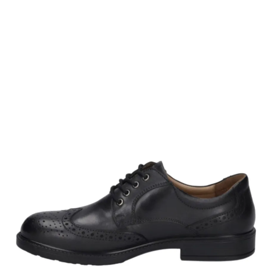 Outlet Półbuty męskie Josef Seibel HARRY 07 skórzane czarny 31907 24 100 Męskie Sandały