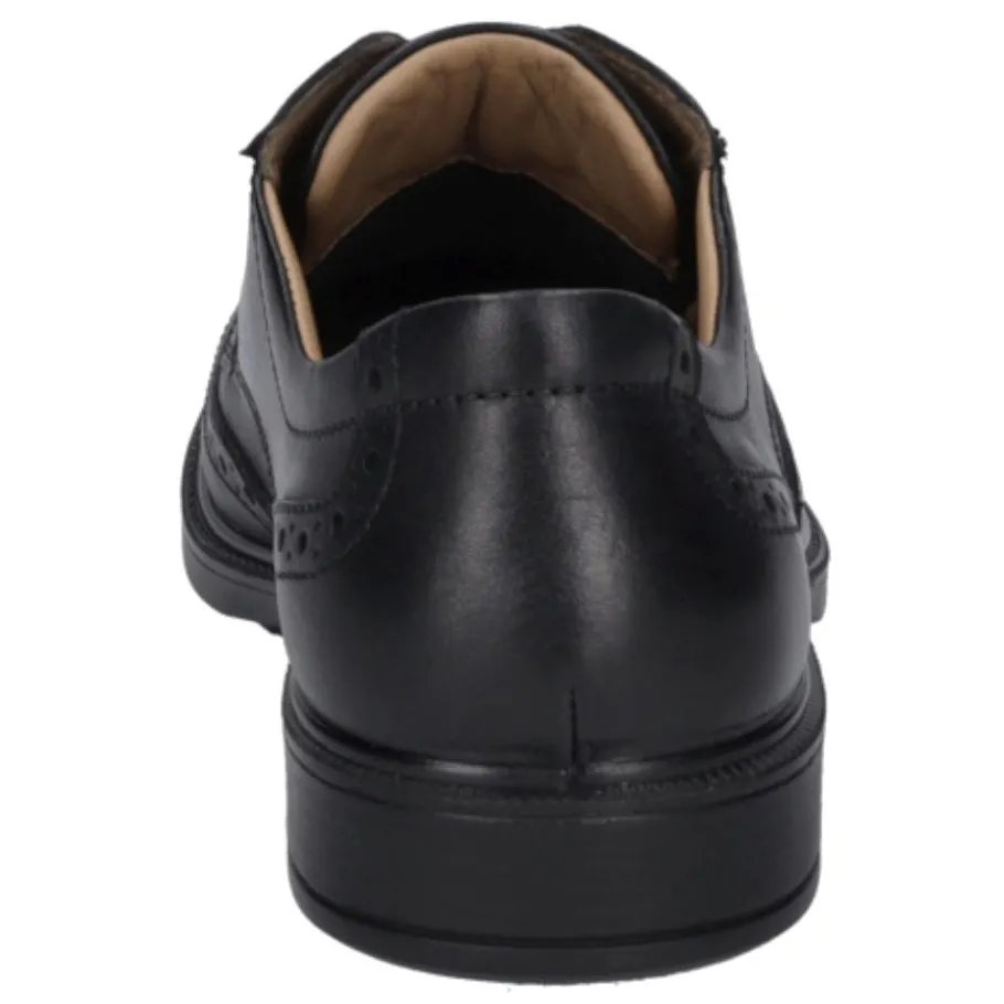 Outlet Półbuty męskie Josef Seibel HARRY 07 skórzane czarny 31907 24 100 Męskie Sandały