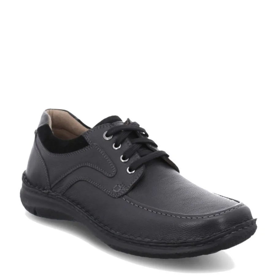 Clearance Półbuty męskie Josef Seibel ANVERS 62 skórzane czarny 43662 238 100 Męskie Półbuty