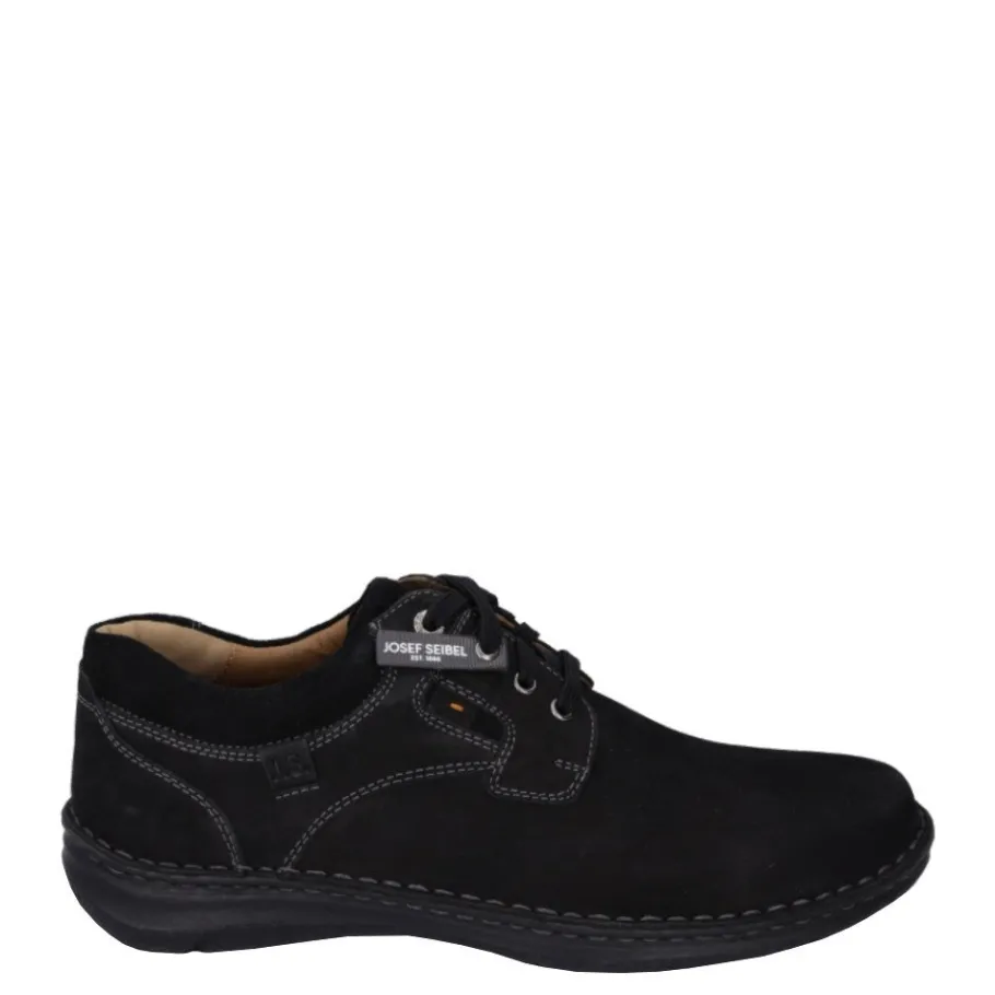 Clearance Półbuty męskie Josef Seibel ANVERS 36 skórzane czarny 43390 21 100 Męskie Półbuty