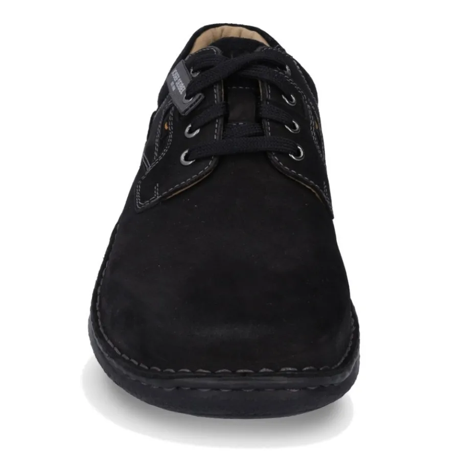 Clearance Półbuty męskie Josef Seibel ANVERS 36 skórzane czarny 43390 21 100 Męskie Półbuty