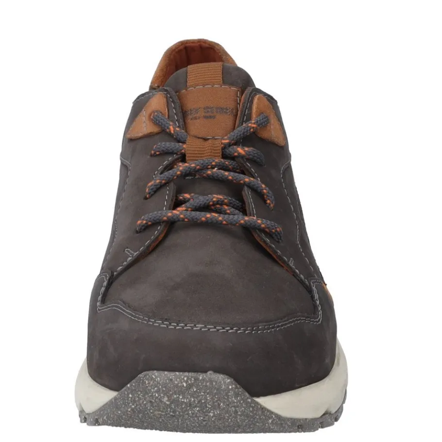 Outlet Półbuty męskie Josef Seibel JEREMIAH 07 skórzane szary 37707 TE21 741 Męskie Półbuty