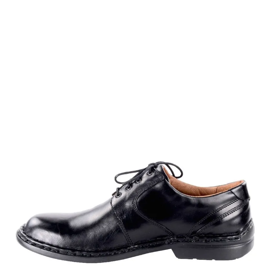Hot Półbuty męskie Josef Seibel WALT skórzane czarny 27204 43 600 Męskie Półbuty