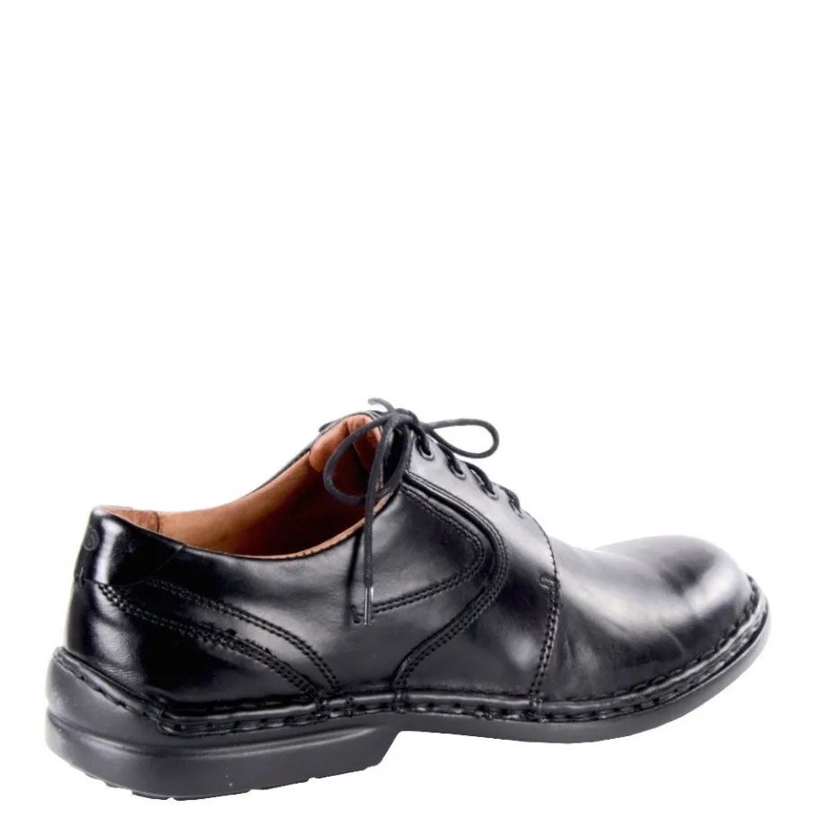 Hot Półbuty męskie Josef Seibel WALT skórzane czarny 27204 43 600 Męskie Półbuty