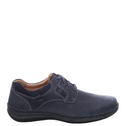 Outlet Półbuty męskie Josef Seibel ANVERS 36 skórzane niebieski 43390 796 530 Męskie Półbuty