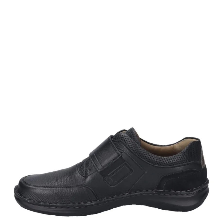 New Półbuty męskie Josef Seibel NEW ANVERS 83 skórzane czarny 44983 049 100 Męskie Półbuty