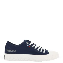Discount Półbuty Palladium PALLA ACE CANVAS niebieski 77014-458 Damskie Vegan|Vegan