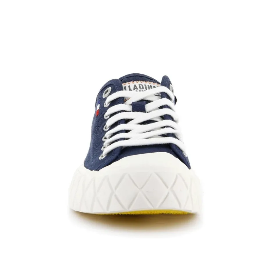 Discount Półbuty Palladium PALLA ACE CANVAS niebieski 77014-458 Damskie Vegan|Vegan