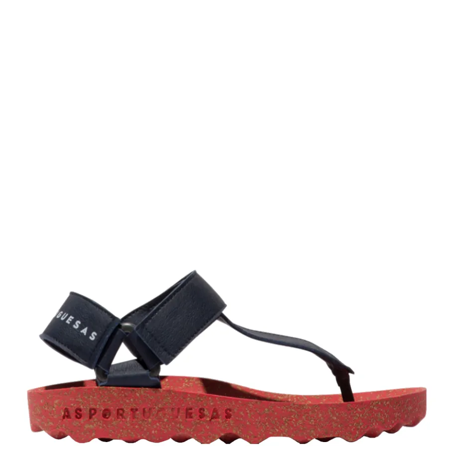 Online Sandały Asportuguesas FIZZ Navy Red P018077011 Damskie Sandały
