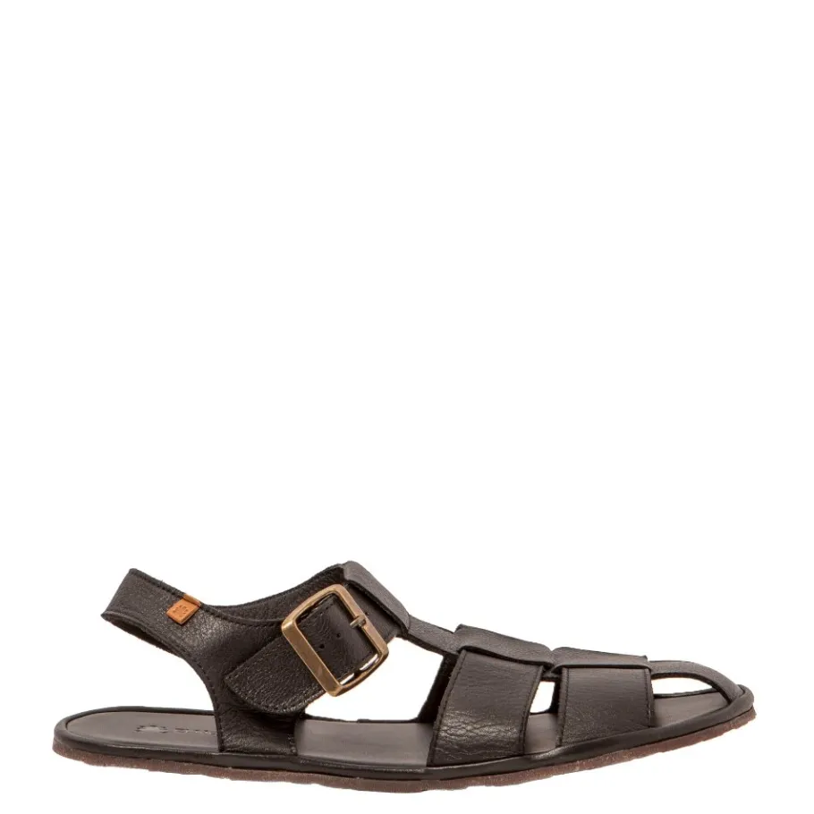 Sandały Barefoot El Naturalista N5681 BARE SANDALS skórzane czarny Męskie Sandały