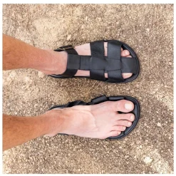 Sandały Barefoot El Naturalista N5681 BARE SANDALS skórzane czarny Męskie Sandały