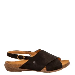 Clearance Sandały damskie El Naturalista N5558 WAKATAUA skórzane czarny Damskie Sandały
