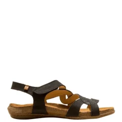 Clearance Sandały damskie El Naturalista WAKATUA N5079 skórzane czarny Damskie Sandały