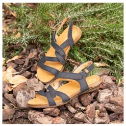 Clearance Sandały damskie El Naturalista WAKATUA N5079 skórzane czarny Damskie Sandały