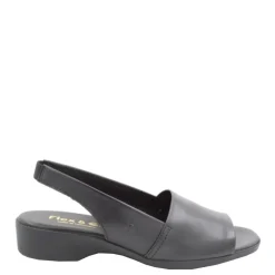 Sale Sandały damskie Flex & Go CUSH FLOW skórzane czarny Damskie Sandały