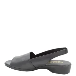 Sale Sandały damskie Flex & Go CUSH FLOW skórzane czarny Damskie Sandały