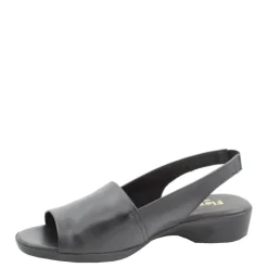 Sale Sandały damskie Flex & Go CUSH FLOW skórzane czarny Damskie Sandały