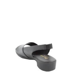Sale Sandały damskie Flex & Go CUSH FLOW skórzane czarny Damskie Sandały