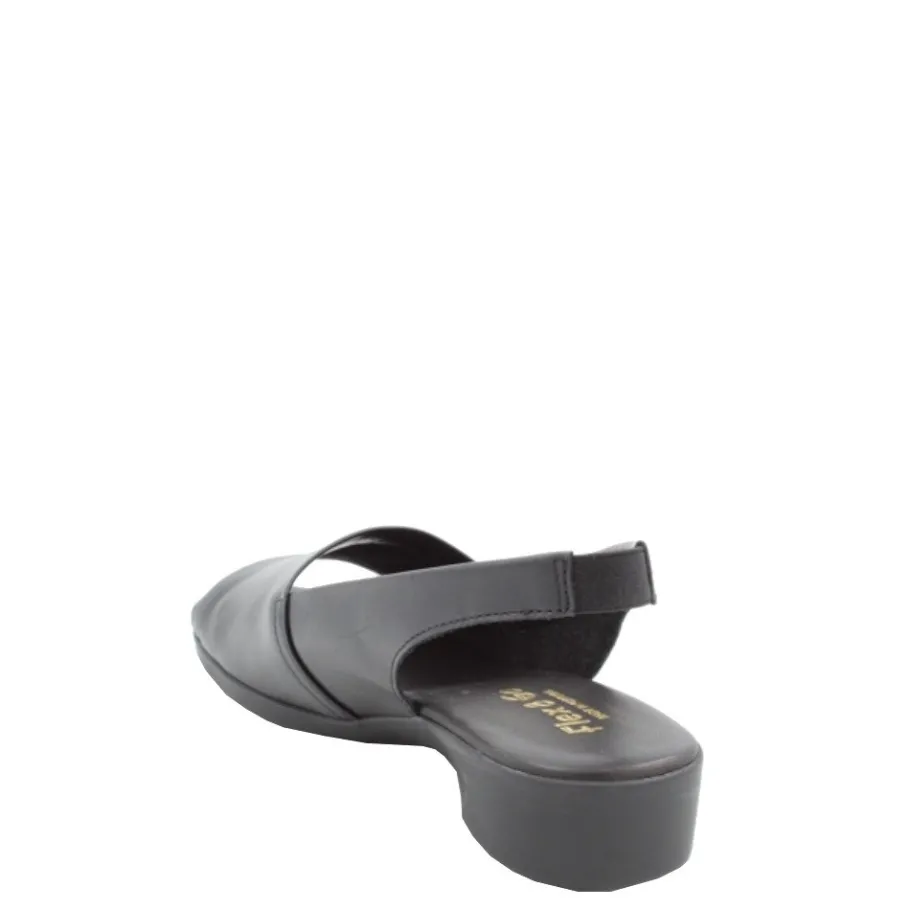 Sale Sandały damskie Flex & Go CUSH FLOW skórzane czarny Damskie Sandały