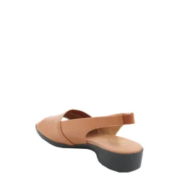 Hot Sandały damskie Flex & Go CUSH FLOW skórzane brązowy Damskie Sandały