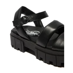 Clearance Sandały damskie Fly London JELA 864 skórzane czarny P144864000 Damskie Sandały