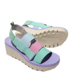 Sale Sandały damskie Fly London YERE 847 skórzane multikolor P144847010 Damskie Sandały