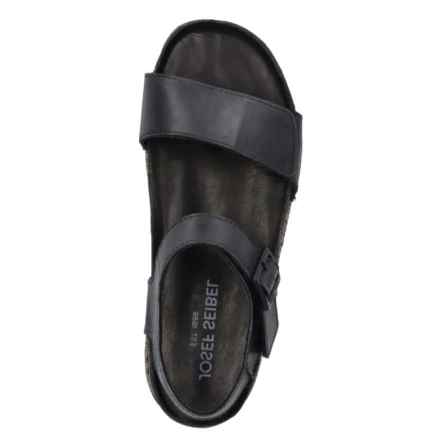 Hot Sandały damskie Josef Seibel ALICE 03 skórzane czarny 66703 815 100 Damskie Sandały