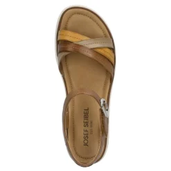 Online Sandały damskie Josef Seibel SEVRAN 02 skórzane brązowy 76402 205 372 Damskie Sandały