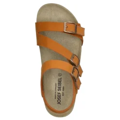 Best Sandały damskie Josef Seibel HERMINE 16 skórzane pomarańczowy 64316 10 840 Damskie Sandały