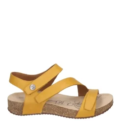 Clearance Sandały damskie Josef Seibel TONGA 25 skórzane żółty 78519 128 800 Damskie Sandały