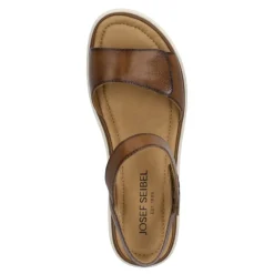 Clearance Sandały damskie Josef Seibel SEVRAN 01 skórzane brązowy 76401 205 370 Damskie Sandały