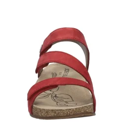 Discount Sandały damskie Josef Seibel TONGA 25 skórzane czerwony 78519 380 564 Damskie Sandały