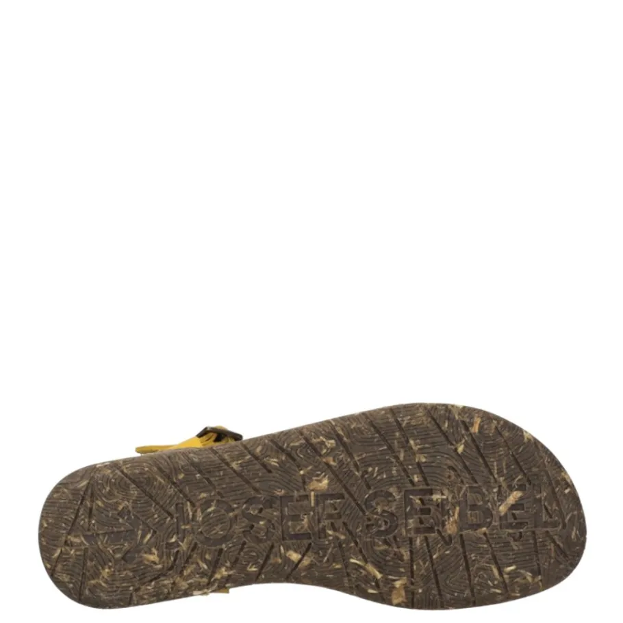 Hot Sandały damskie Josef Seibel FABRICIA 01 skórzane żółty 74501 817 800 Damskie Sandały