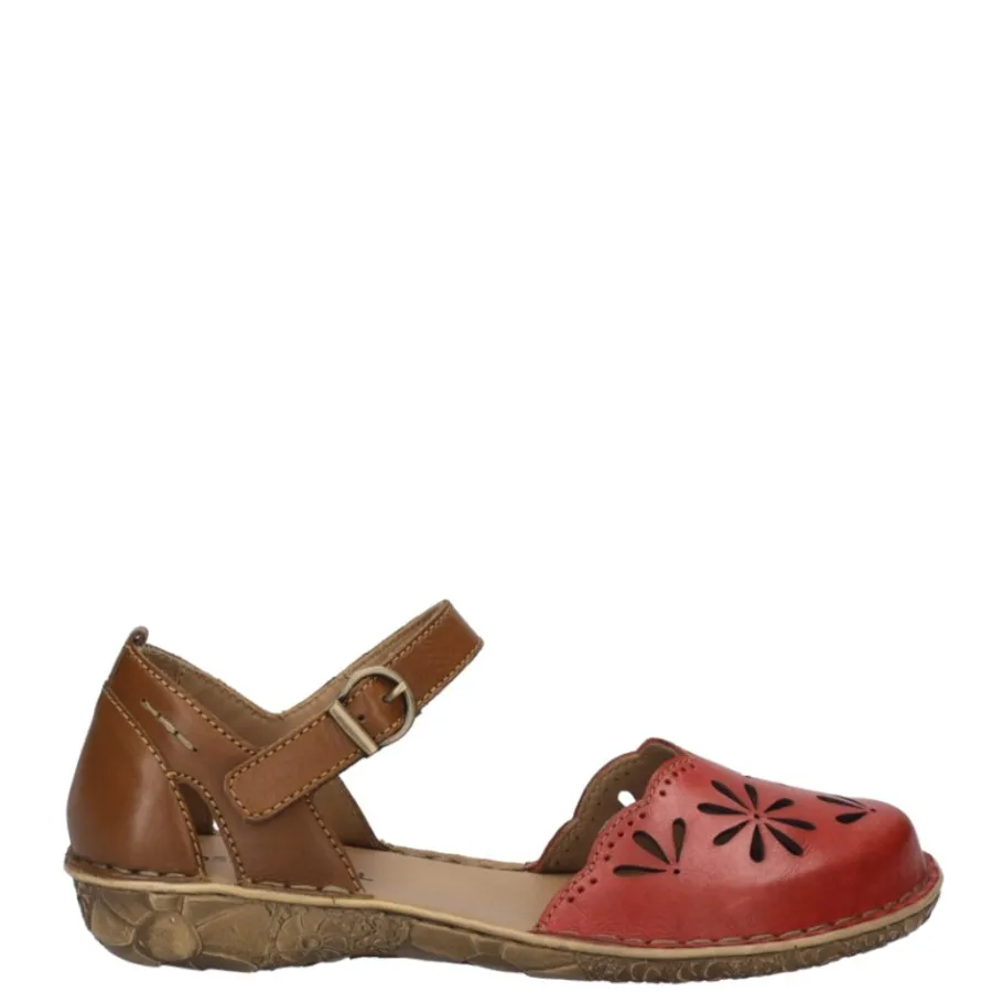 Online Sandały damskie Josef Seibel ROSALIE 04 skórzane multikolor 79504 476 471 Damskie Sandały