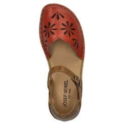 Online Sandały damskie Josef Seibel ROSALIE 04 skórzane multikolor 79504 476 471 Damskie Sandały