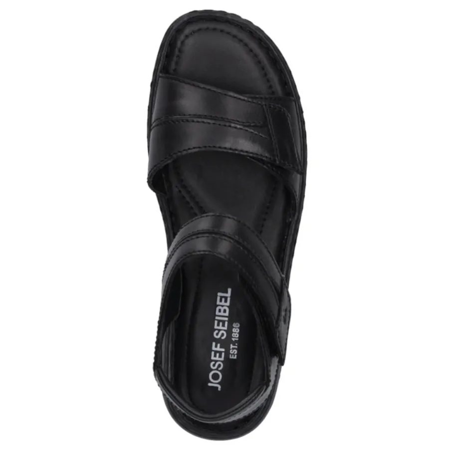 Hot Sandały damskie Josef Seibel DEBRA 19 skórzane czarny 76719 476 105 Damskie Sandały